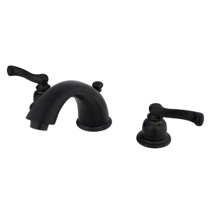 Royale GKB965FL Two-Handle 3-Hole Deck Mount Widespread Bathroom Faucet with Plastic Pop-Up, Oil Rubbed Bronze