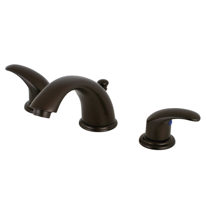 Legacy GKB965LL Two-Handle 3-Hole Deck Mount Widespread Bathroom Faucet with Plastic Pop-Up, Oil Rubbed Bronze
