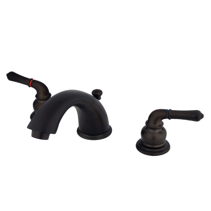 Magellan GKB965 Two-Handle 3-Hole Deck Mount Widespread Bathroom Faucet with Plastic Pop-Up, Oil Rubbed Bronze