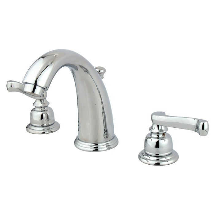 Royale GKB981FL Two-Handle 3-Hole Deck Mount Widespread Bathroom Faucet with Plastic Pop-Up, Polished Chrome