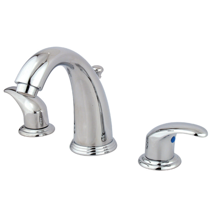 Legacy GKB981LL Two-Handle 3-Hole Deck Mount Widespread Bathroom Faucet with Plastic Pop-Up, Polished Chrome