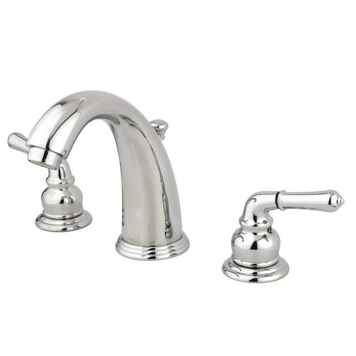 Magellan GKB981 Two-Handle 3-Hole Deck Mount Widespread Bathroom Faucet with Plastic Pop-Up, Polished Chrome