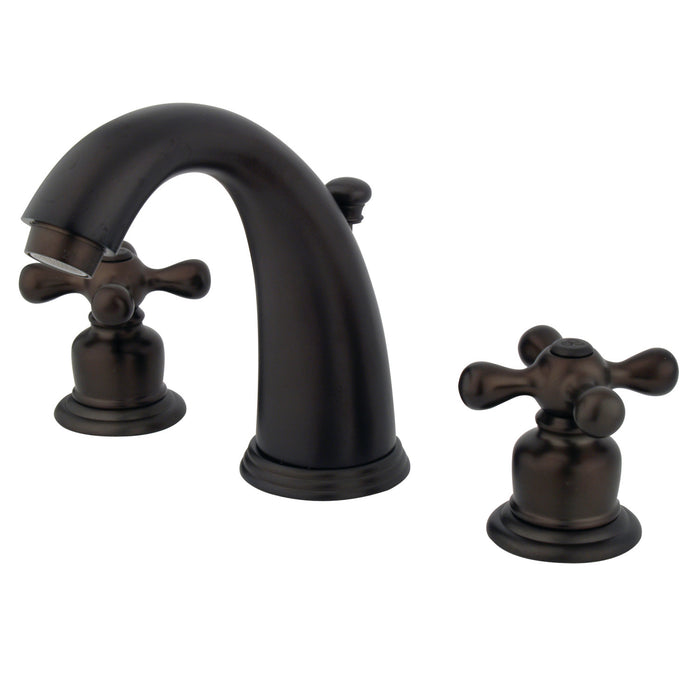 Kingston Heirloom GKB985AX - Victorian Two-Handle 3-Hole Deck Mount Widespread Bathroom Faucet with Pop-Up Drain, Oil Rubbed Bronze