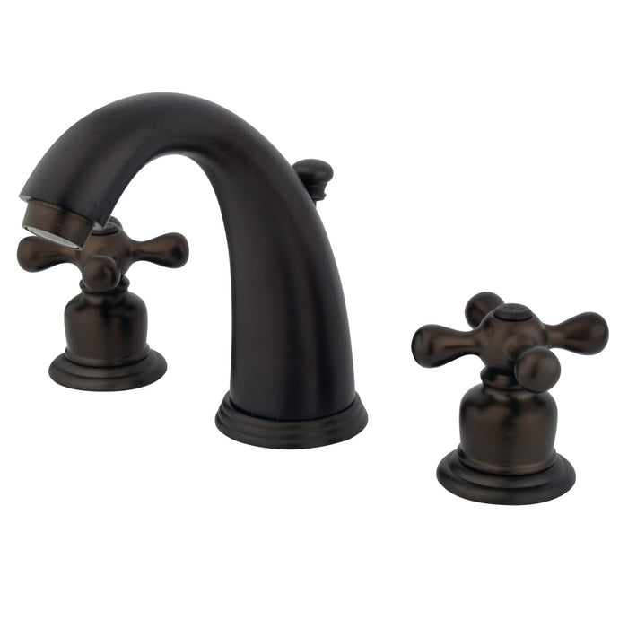 Victorian GKB985AX Two-Handle 3-Hole Deck Mount Widespread Bathroom Faucet with Plastic Pop-Up, Oil Rubbed Bronze