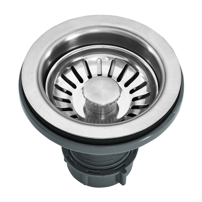 Kingston Sona GKDD332292 - Uptowne 33-Inch Stainless Steel Double Bowl Dual Mount Kitchen Sink with 6-Piece Kitchen Accessory Set, Brushed