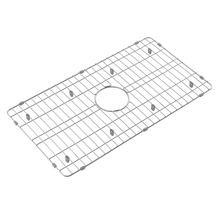 Kingston Sona GKKA30229 - Miranda 30-Inch Solid Surface White Stone Apron-Front Single Bowl Farmhouse Kitchen Sink with 6-Piece Kitchen Accessory Set, Glossy White