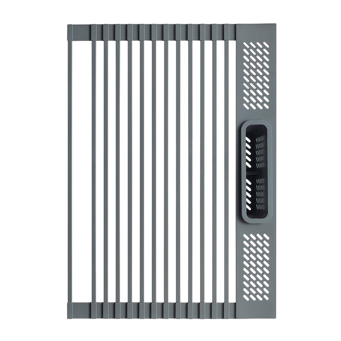 Kingston Sona GKKA30229 - Miranda 30-Inch Solid Surface White Stone Apron-Front Single Bowl Farmhouse Kitchen Sink with 6-Piece Kitchen Accessory Set, Glossy White