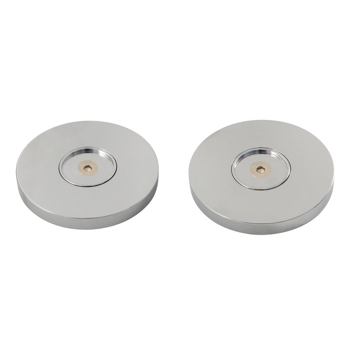 Kingston Sona GLDRF814121 - Silver Sage 1-1/4-Inch Brass Grab Bar Flange (1 Pair), Polished Chrome