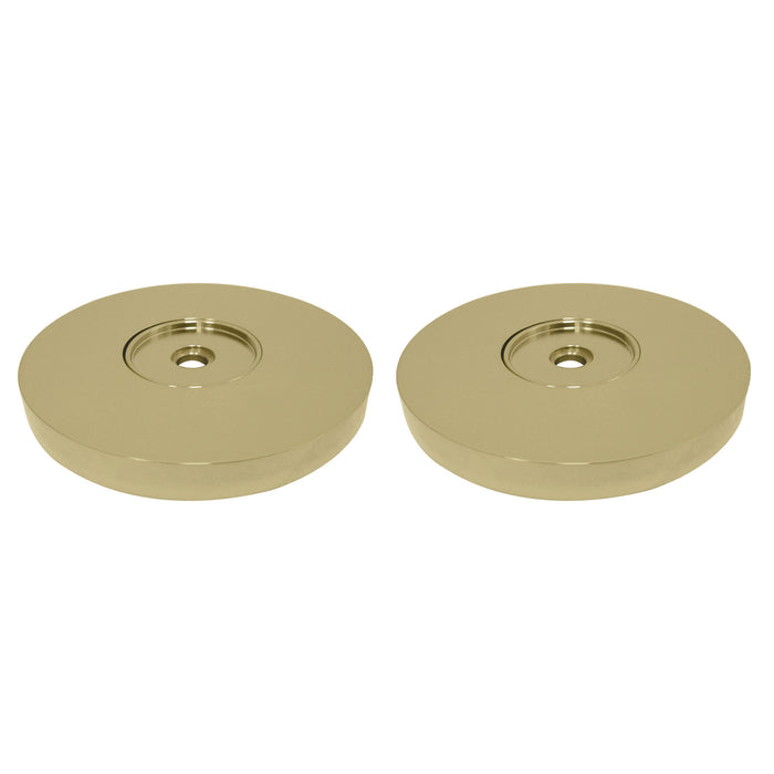 Kingston Sona GLDRF814122 - Silver Sage 1-1/4-Inch Brass Grab Bar Flange (1 Pair), Polished Brass