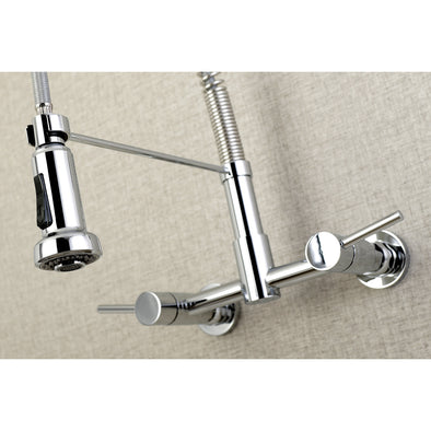 Kingston Brass Concord GS8181DL Double-Handle 2-Hole Wall-Mount