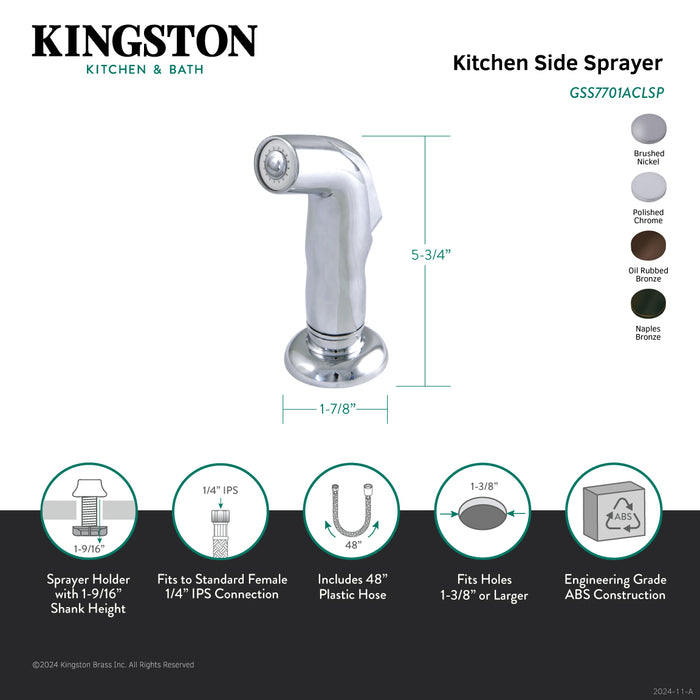 American Classic GSS7706ACLSP Plastic Kitchen Faucet Side Sprayer, Naples Bronze