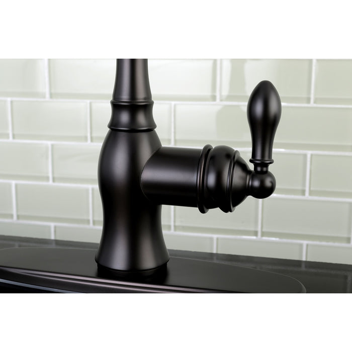 American Classic GSY7705ACLSP Single-Handle 2-or-4 Hole Deck Mount Kitchen Faucet with Side Sprayer, Oil Rubbed Bronze