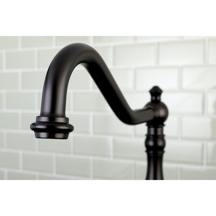 American Classic GSY7705ACLSP Single-Handle 2-or-4 Hole Deck Mount Kitchen Faucet with Side Sprayer, Oil Rubbed Bronze