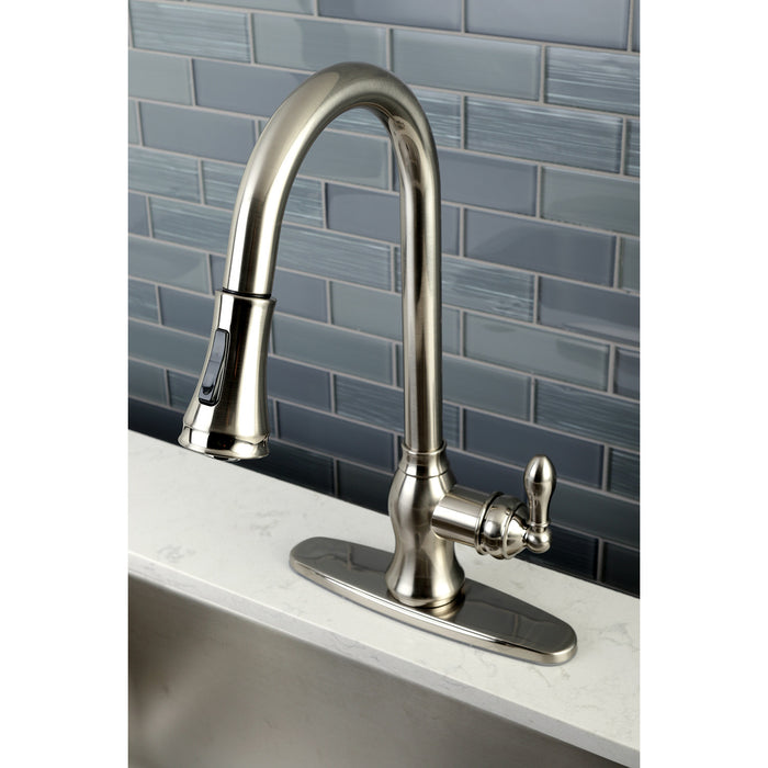 American Classic GSY7778ACL Single-Handle Pull-Down Kitchen Faucet, Brushed Nickel