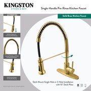 Kingston Sona GSY8888DL - Concord Single-Handle 1-or-3 Hole Deck Mount