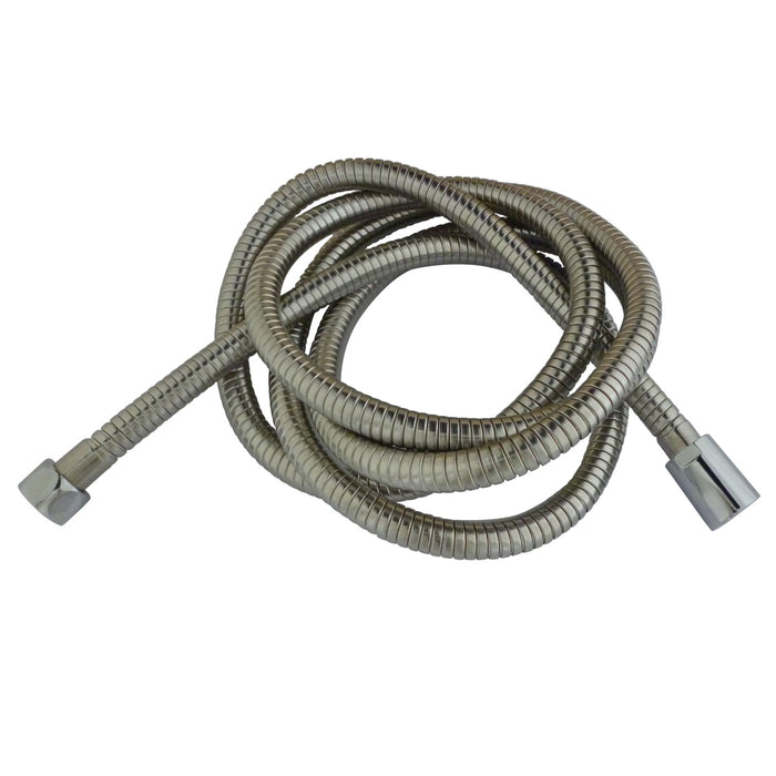 Kingston Complement H696CRI 63-78-3/4" Double Spiral Stainless Steel Hose, 1/2-14 NPSM, Stainless Steel