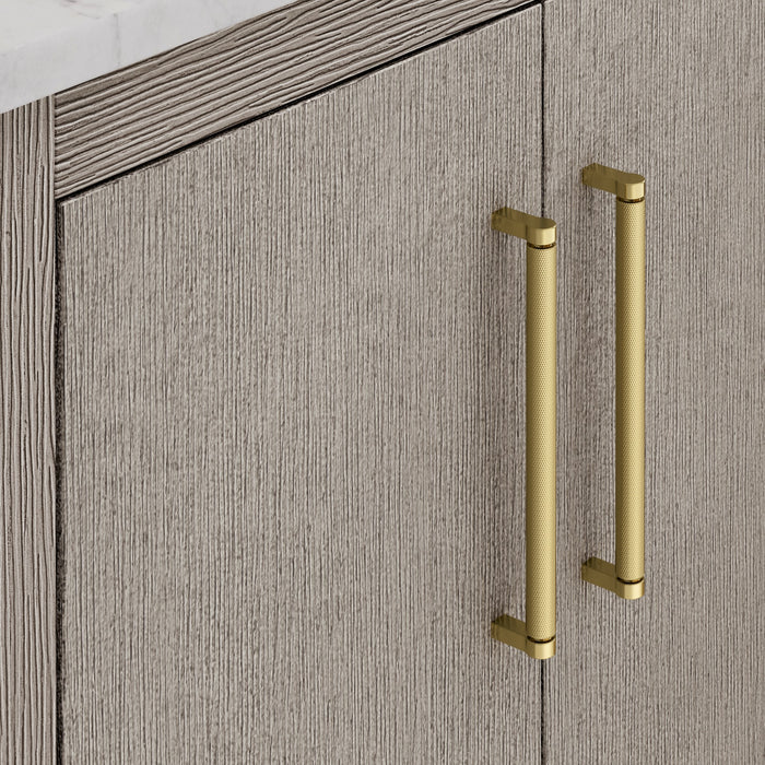 Kingston Hugo HU72CW06GK - 72 in. x 22 in. Bathroom Vanity Marble Top and White Basin, Grey Oak