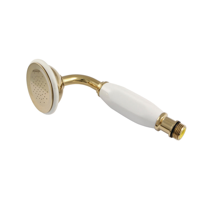 Kingston Heirloom K106A2 - Victorian Single Function Round Hand Shower, Polished Brass