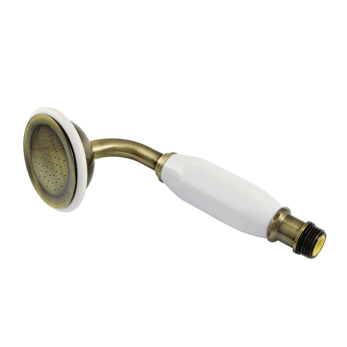 Kingston Heirloom K106A3 - Victorian Single Function Round Hand Shower, Antique Brass