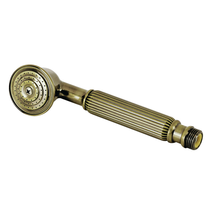 Kingston Heirloom K107A3 - Vintage Single Function Round Hand Shower, Antique Brass