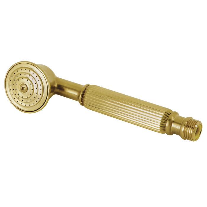 Kingston Heirloom K107A7 - Vintage Single Function Round Hand Shower, Brushed Brass