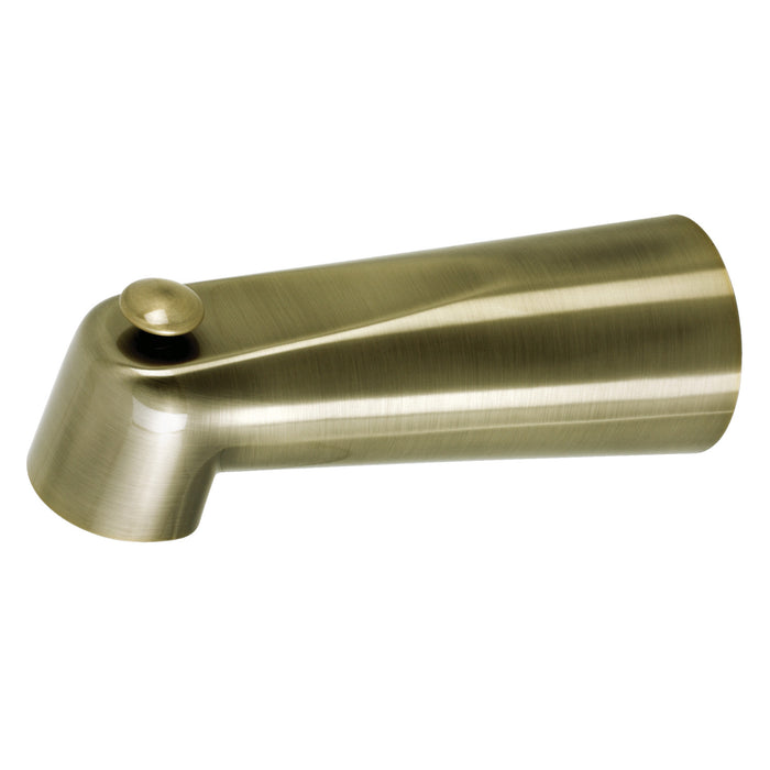 Kingston Shower Scape K1089A3 7-Inch Zinc Tub Faucet Spout with Diverter, Antique Brass