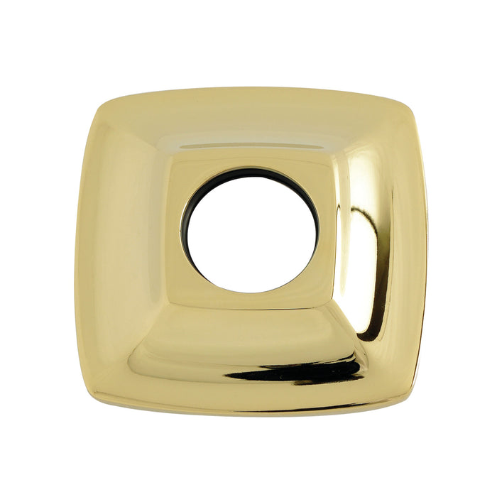 Kingston Tulare K110F2SQ - Gehry Rounded Square Shower Arm Flange, Polished Brass