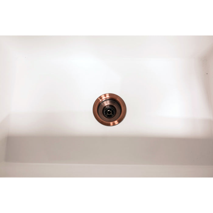 Kingston Tacoma K111BAC 3-1/2 Inch Kitchen Sink Basket Strainer Only, Antique Copper
