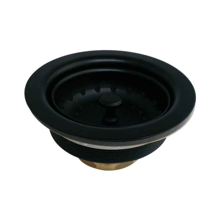Kingston Tacoma K111BMB 3-1/2 Inch Kitchen Sink Basket Strainer Only, Matte Black