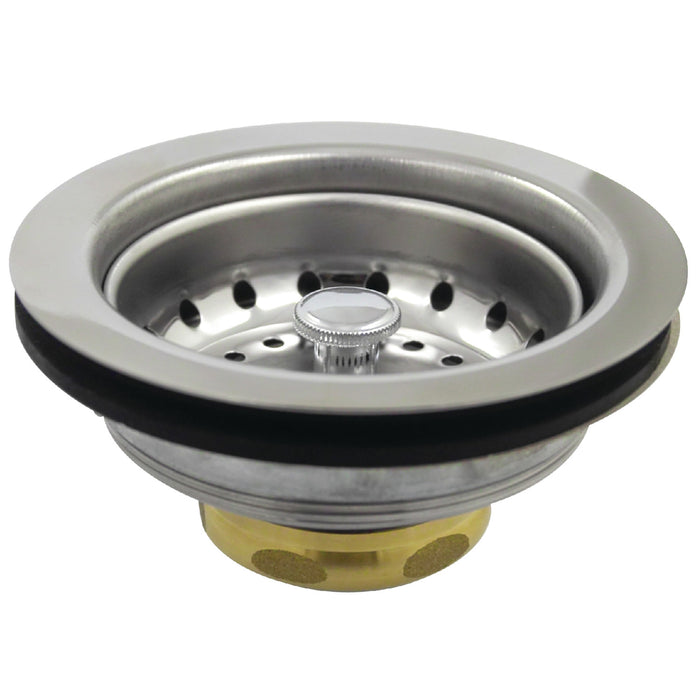 Kingston Tacoma K111B 3-1/2-Inch Kitchen Sink Basket Strainer, Brushed Stainless Steel