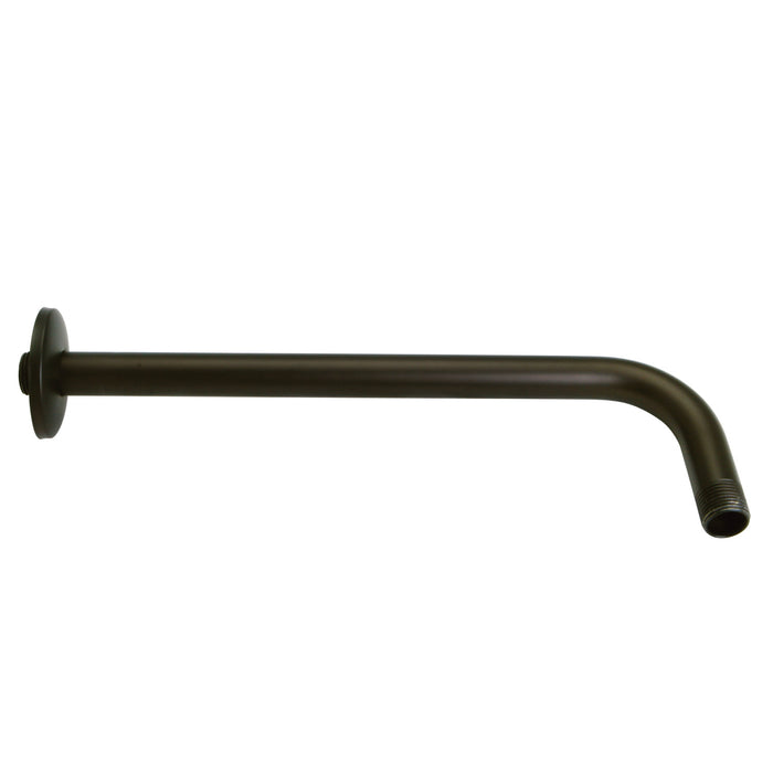 Kingston Claremont K112A5 12-Inch J-Shaped Rain Drop Shower Arm with Round Flange, Oil Rubbed Bronze