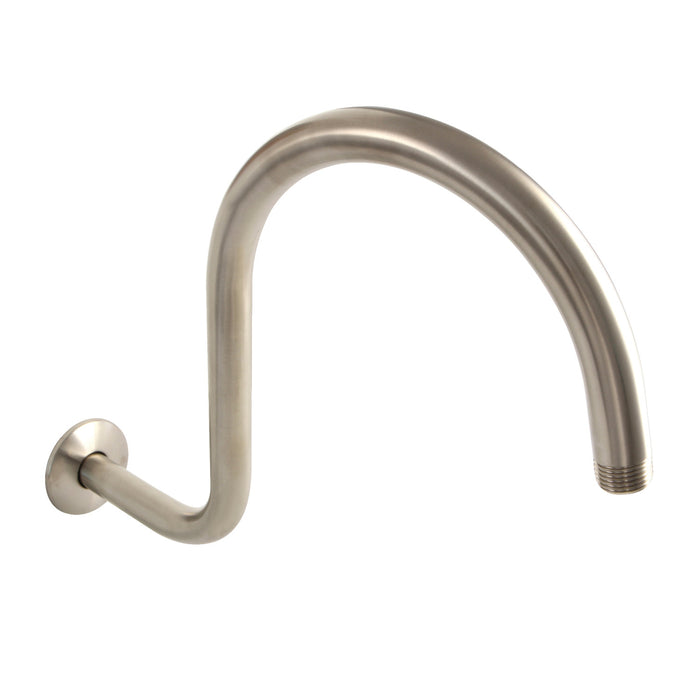 Kingston Restoration K114C8 14-Inch Shower Arm with Round Flange, Brushed Nickel