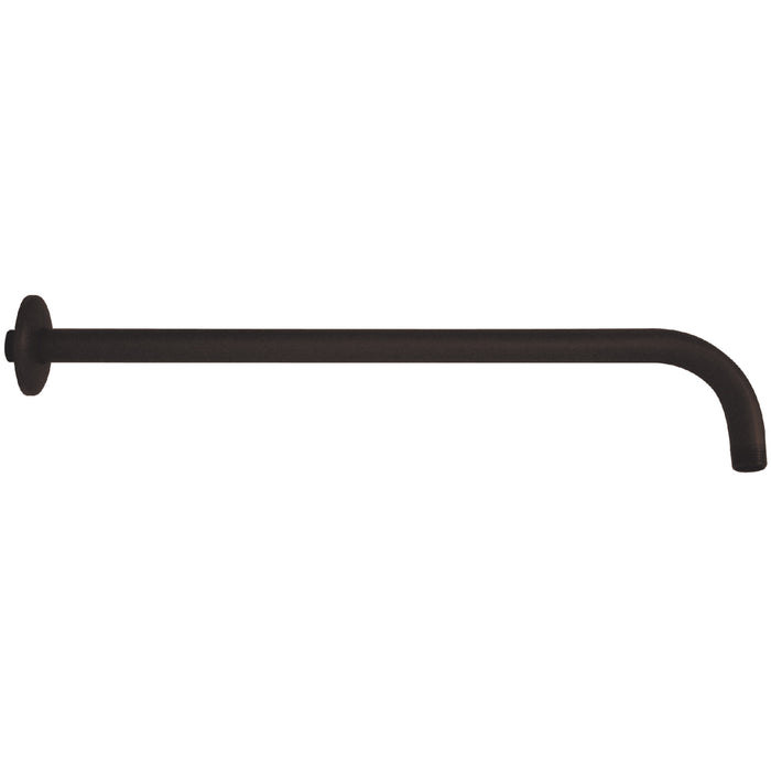 Kingston Claremont K117A5 17-Inch J-Shaped Rain Drop Shower Arm with Round Flange, Oil Rubbed Bronze