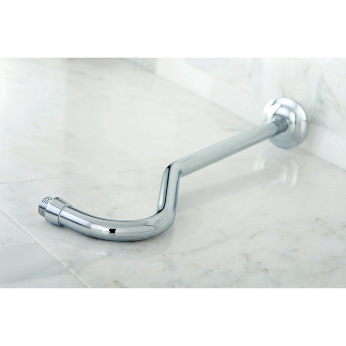 Kingston Restoration K117C1 17-Inch Rain Drop Shower Arm with Round Flange, Polished Chrome