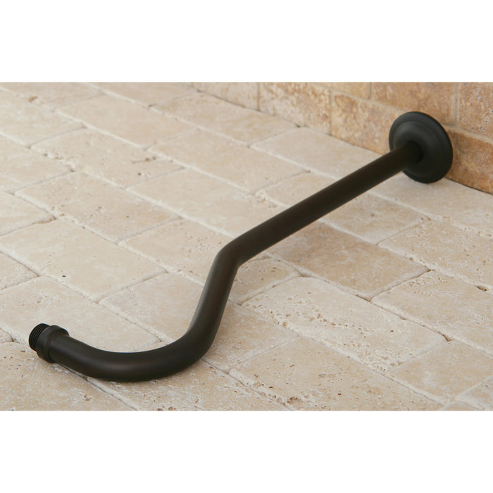 Kingston Restoration K117C5 17-Inch Rain Drop Shower Arm with Round Flange, Oil Rubbed Bronze