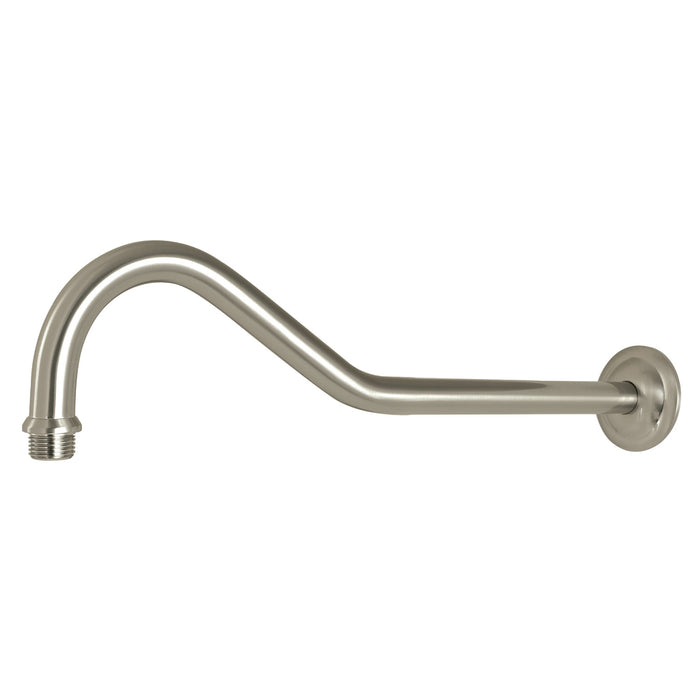 Kingston Restoration K117C8 17-Inch Rain Drop Shower Arm with Round Flange, Brushed Nickel
