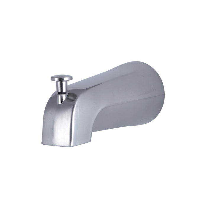 Kingston Shower Scape K1213A8 5-1/4 Inch Zinc Tub Faucet Spout with Diverter, Brushed Nickel