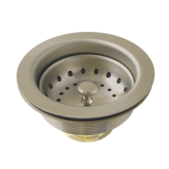 Kingston Fresno K121BBN 3-1/2 Inch Kitchen Sink Basket Strainer Only, Brushed Nickel