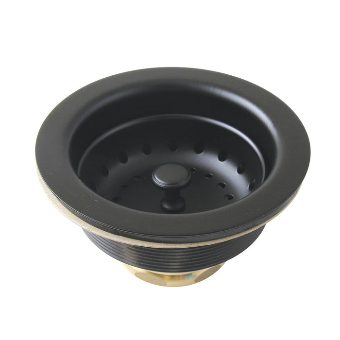 Towne 33-Inch Cast Iron Undermount Single Bowl Kitchen Sink with Deck Mount Bridge Kitchen Faucet with Brass Side Sprayer and Basket Strainer, Matte Black