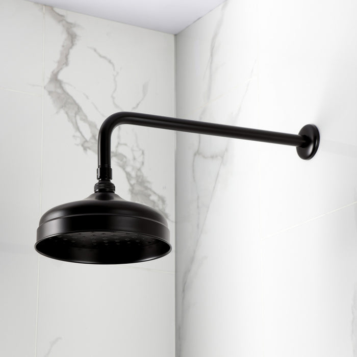 Kingston Trimscape K124K15 8-Inch Round Raindrop Brass Shower Head with 17-Inch Shower Arm, Oil Rubbed Bronze