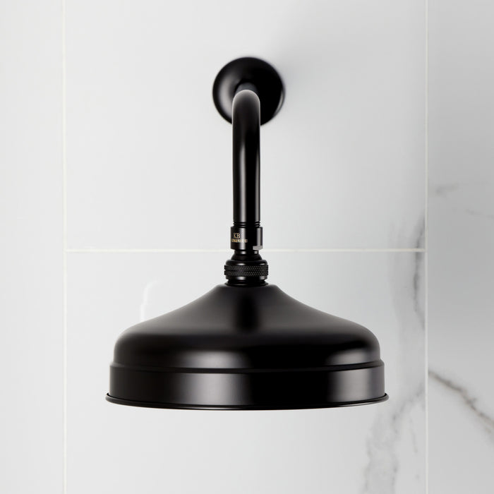 Kingston Trimscape K124K15 8-Inch Round Raindrop Brass Shower Head with 17-Inch Shower Arm, Oil Rubbed Bronze