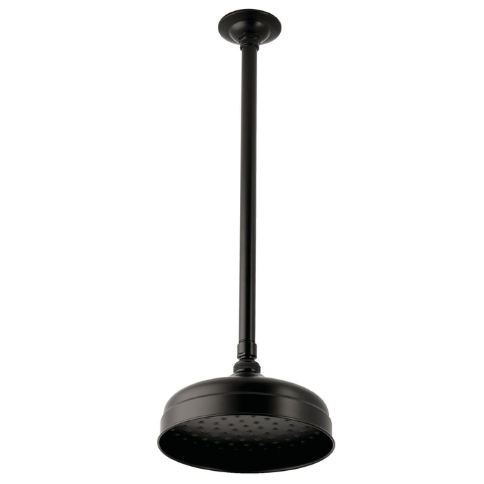 Kingston Trimscape K124K25 8-Inch Round Brass Shower Head with 17-Inch Ceiling Mounted Shower Arm, Oil Rubbed Bronze