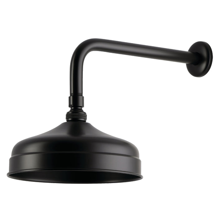 Kingston Trimscape K124K35 8-Inch Round Raindrop Brass Shower Head with 12-Inch Shower Arm, Oil Rubbed Bronze