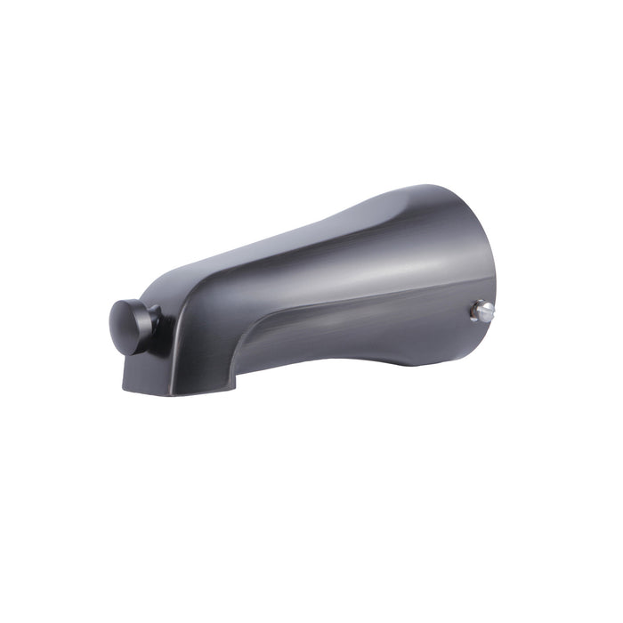 Kingston Shower Scape K1267A5 5-3/16 Inch Zinc Tub Faucet Spout with Diverter, 1/2 Inch CTS, Oil Rubbed Bronze