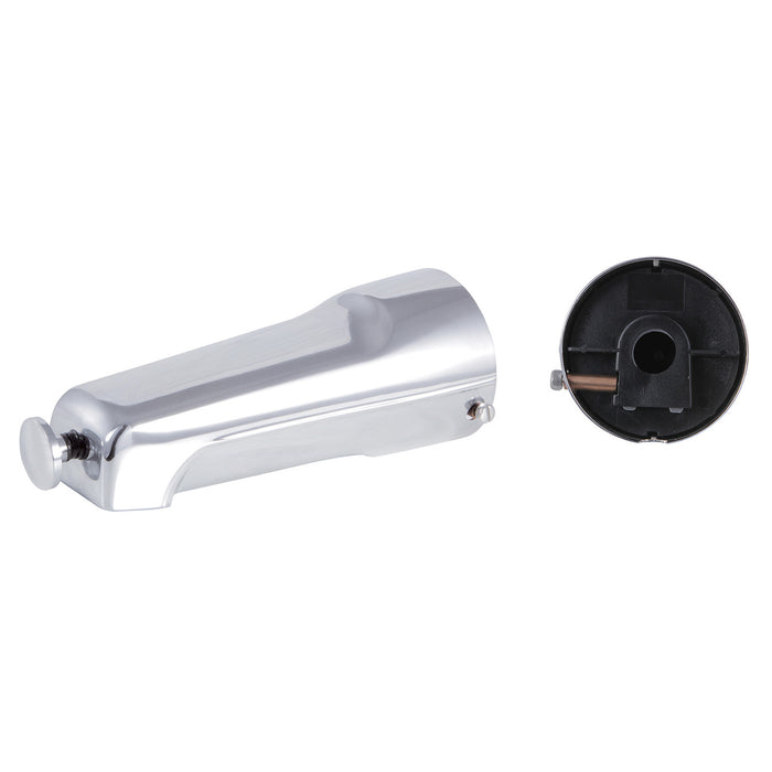 Kingston Shower Scape K1268A1 6-3/8 Inch Zinc Tub Faucet Spout with Diverter, 1/2 Inch CTS, Polished Chrome