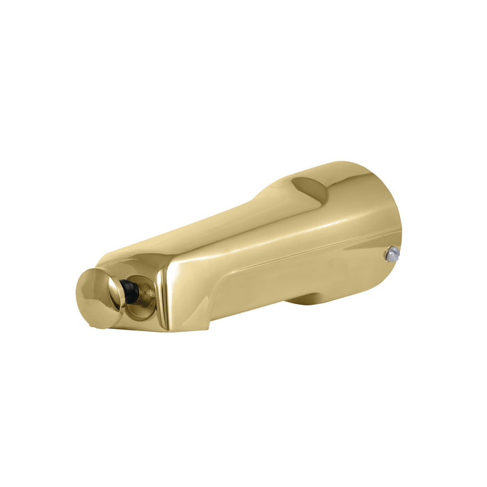 Kingston Shower Scape K1268A2 6-3/8 Inch Zinc Tub Faucet Spout with Diverter, 1/2 Inch CTS, Polished Brass