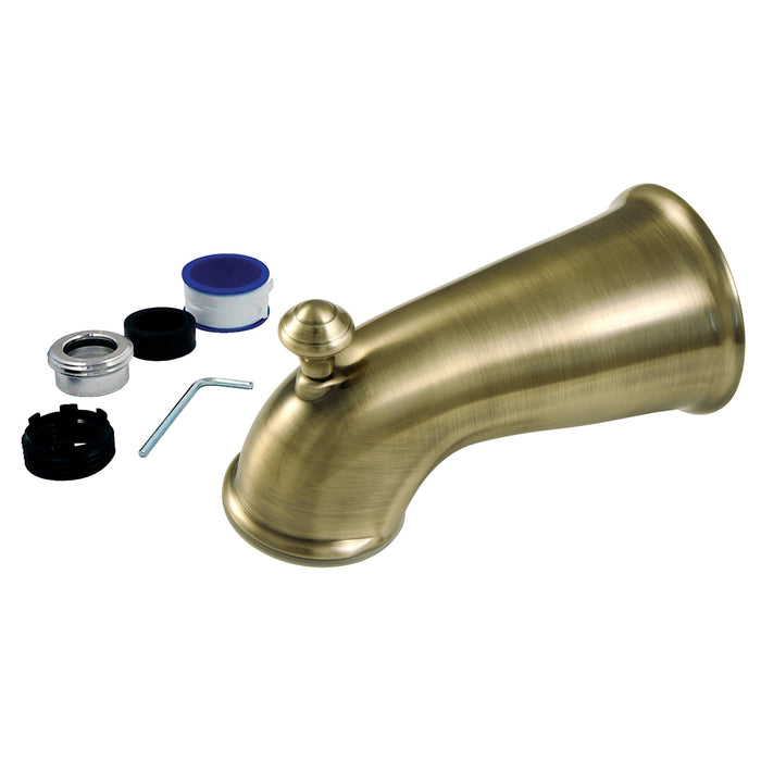 Kingston Heirloom K1275A3 - Made To Match 6-Inch Zinc Universal Tub Faucet Spout with Diverter, Antique Brass
