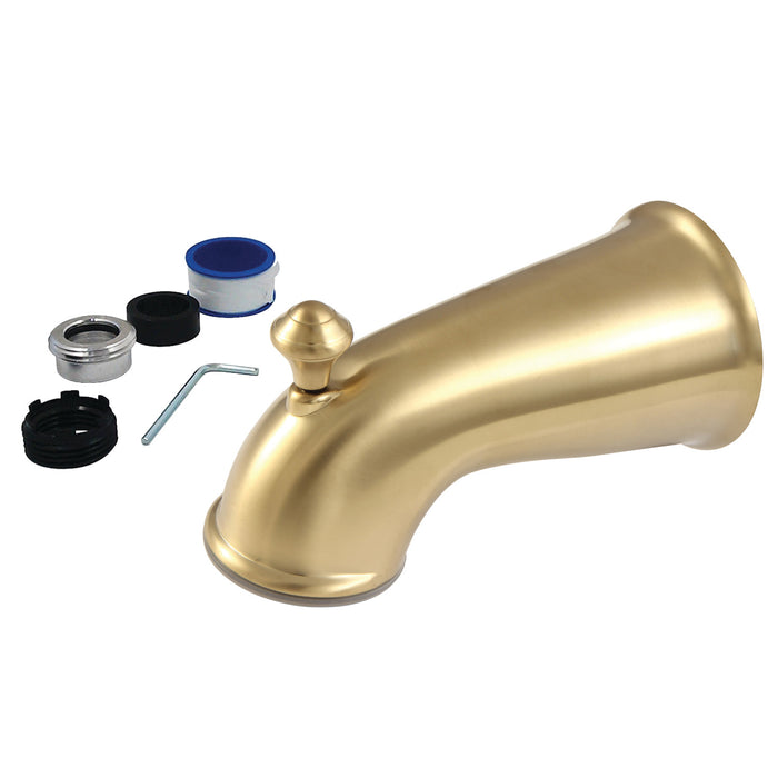 Kingston Heirloom K1275A7 - Made To Match 6-Inch Zinc Universal Tub Faucet Spout with Diverter, Brushed Brass