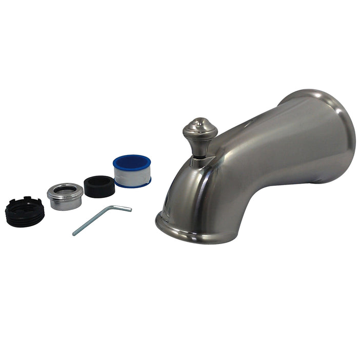 Kingston Heirloom K1275A8 - Made To Match 6-Inch Zinc Universal Tub Faucet Spout with Diverter, Brushed Nickel