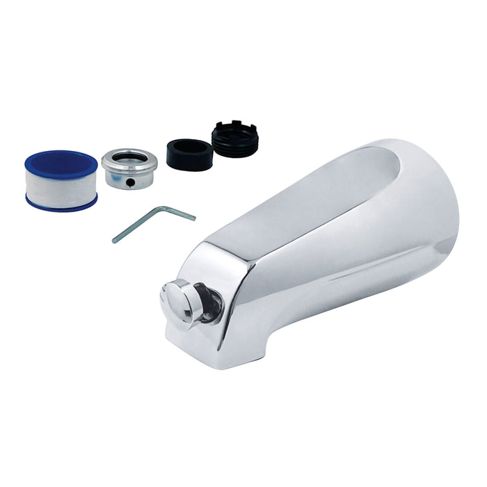 Kingston Made To Match K1288A1 5-1/8 Inch Zinc Universal Tub Faucet Spout with Diverter, Polished Chrome